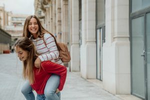 Friends enjoying the city